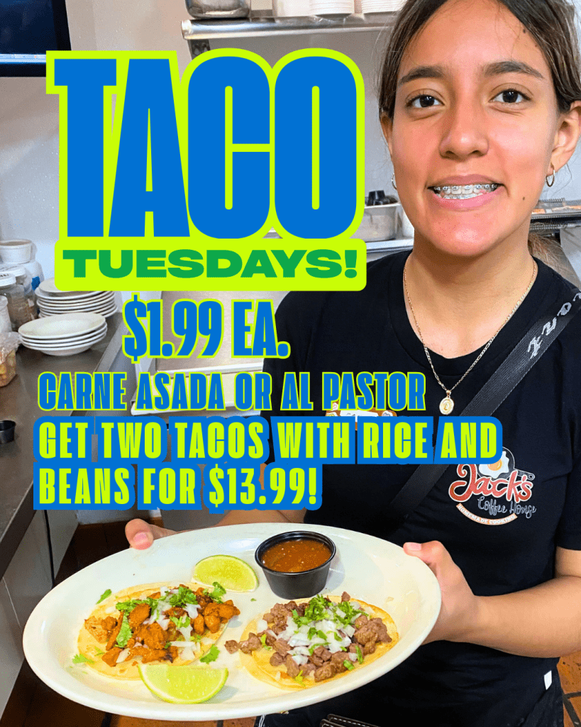 Taco Tuesdays in Sparks, NV at Jack's